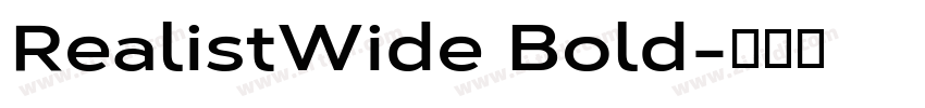 RealistWide Bold字体转换